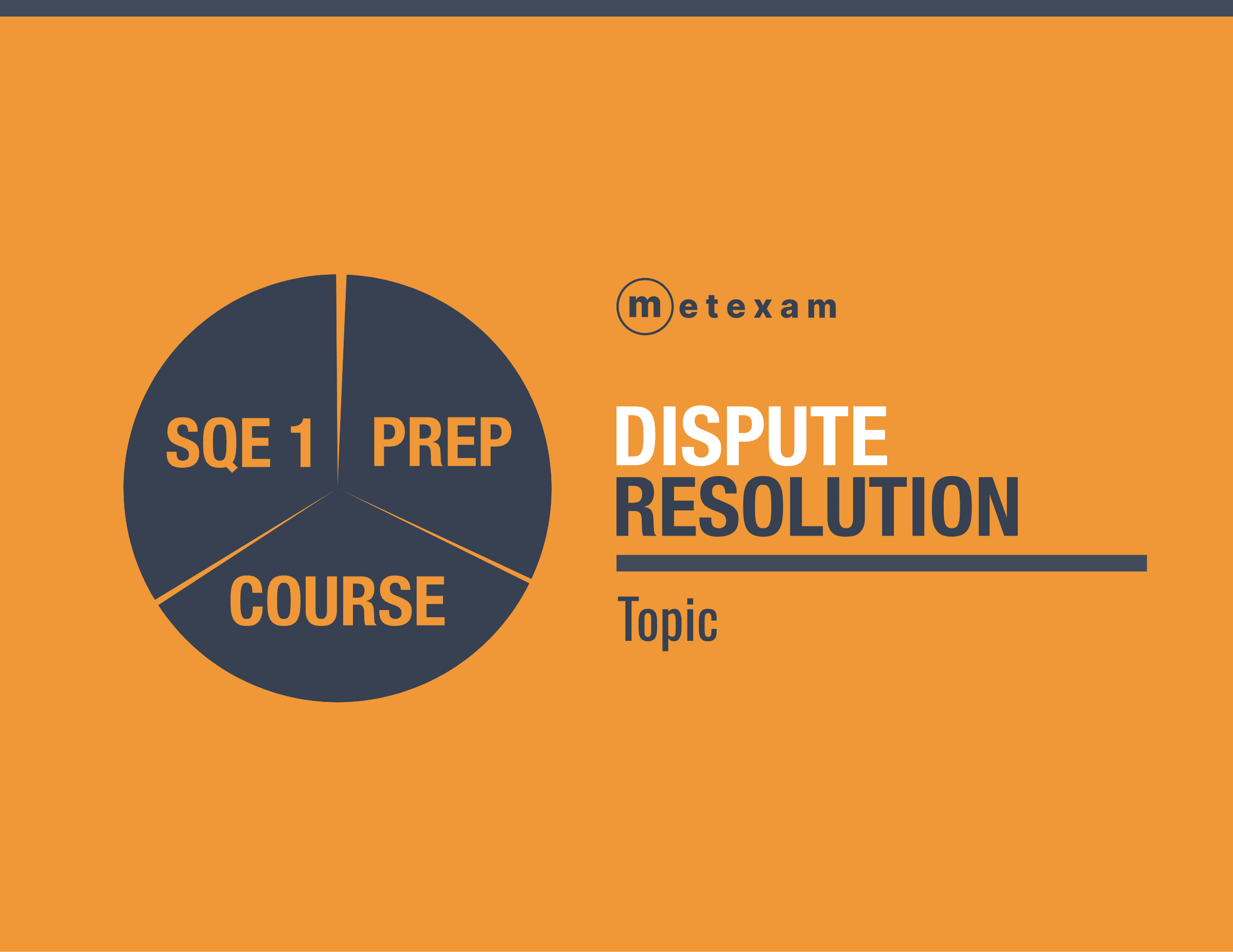 Topic: Dispute Resolution. SQE1 Prep Course